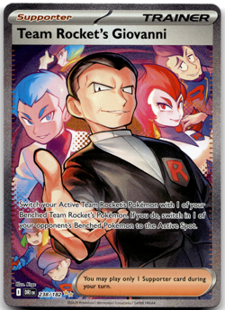 Team Rocket's Giovanni - 238/182 238/182 SV10: Destined Rivals Pokemon Card NM - Image 1