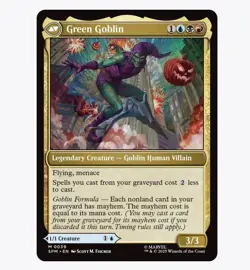 Norman Osborn/Green Goblin - Marvel's Spider-Man (SPM) MTG Mythic Rare #39 | Reg - Image 2