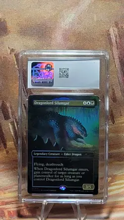 MTG Dragonlord Silumgar #1974 🌈 Foil Borderless SLD They Grow Up So Fast CGC 9 - Image 5