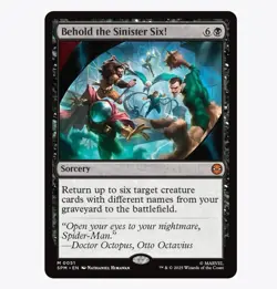 Behold the Sinister Six! - Foil - Marvel's Spider-Man (SPM) MTG Mythic Rare #51 - Image 1