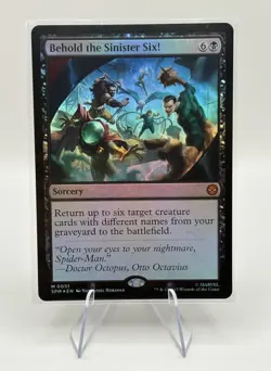 Behold the Sinister Six! - Foil - Marvel's Spider-Man (SPM) MTG Mythic Rare #51 - Image 3