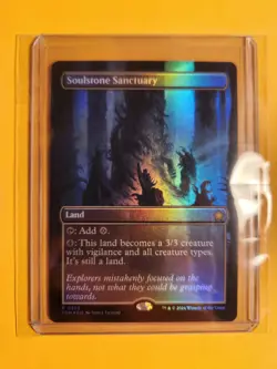 MT Authentic Soulstone Sanctuary Borderless Foil Foundations #0356 Rare MTG Card - Image 3