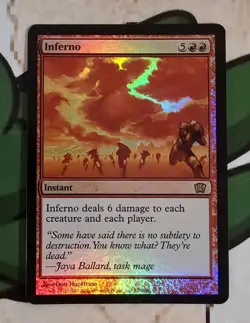 X 1 Inferno FOIL NM 8th Edition 196 MTG Magic The Gathering - Image 1