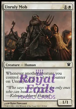 Unruly Mob 4x FOIL ISD MTG Innistrad Common MINT white - Image 1