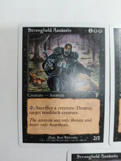 Magic the Gathering MTG Stronghold Assassin 7th Edition Rare LP x3 - Image 2