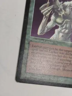 MTG Black Signed The Dark DRK Lurker Right Shifted MISPRINT LP - Image 4