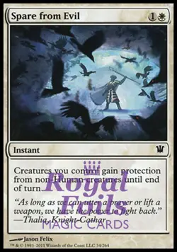 Spare from Evil 4x FOIL ISD MTG Innistrad Common MINT white - Image 1