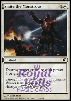 Smite the Monstrous 4x FOIL ISD MTG Innistrad Common MINT white - Image 1