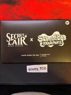 Lands Under the Sea Rainbow Foil Secret Lair MTG x SpongeBob SquarePants Sealed - Image 1