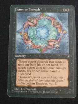 Hymn to Tourach NM MTG Fallen Empires Version C Magic the Gathering - Image 1
