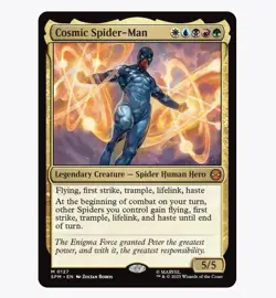 Cosmic Spider-Man - Marvel's Spider-Man (SPM) MTG Mythic Rare #127 | Regular - Image 1