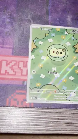 Near Mint Solosis 118/086 Illustration Rare Black Bolt Pokemon TCG “Booger Mew” - Image 2