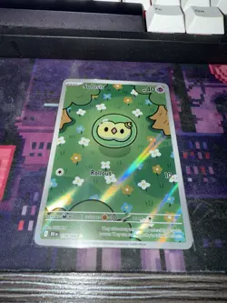 Near Mint Solosis 118/086 Illustration Rare Black Bolt Pokemon TCG “Booger Mew” - Image 3