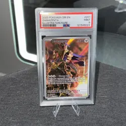 2025 POKEMON DRI EN-DESTINED RIVALS 201 ZAMAZENTA ILLUSTRATION RARE - PSA 9 - Image 3