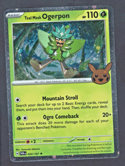 Teal Mask Ogerpon #24/167 | Halloween Trick Or Trade | Cosmos Holo | Pokemon - Image 1