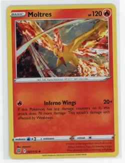 Pokemon TCG - Moltres 21/172 - Brilliant Stars - Holo - Image 1