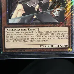 YuGiOh! SPYRAL Master Plan RA04-EN276 Quarter Century Secret Rare - Near Mint - Image 3