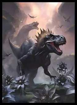 MTG (Black Lotus Dinosaur) - 100Ct Matte TCG Card Art Sleeves by - Image 1