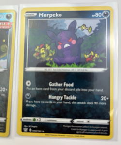 2 Card Lot Morpeko Strike Strike Reverse Holo Pokemon TCG 179/264 98/163 - Image 3