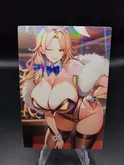 Blue Genshin Impact Anime Waifu Card Doujin ACG Goddess Holo - Image 1