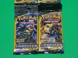 New Pokemon SM Unbroken Bonds 3 Card Mini Booster Pack Complete Art Set X4 LOOK - Image 3