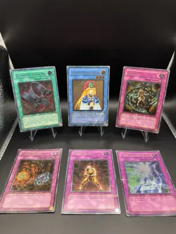 Yu-Gi-Oh! TCG Lot Of 6 Vintage Ultimate Rare Cards - HP/Damaged Condition - Image 1