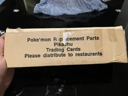 RARE Pokemon Replacement Parts Pikachu Trading Cards Burger King 1999 - Image 1