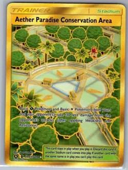 Aether Paradise Conservation Area SV87/SV94 Hidden Fates - Pokemon Card - NM - Image 1