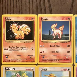 Pokemon Base Set Lot Of 12 Cards (1999) NM - Image 3