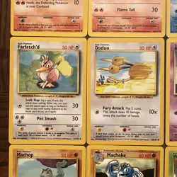 Pokemon Base Set Lot Of 12 Cards (1999) NM - Image 5