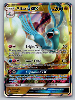 Altaria GX - 41/70 - Full Art Ultra Rare Dragon Majesty Set - Pokemon Card - NM - Image 1