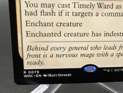 Timely Ward Commander: Wilds of Eldraine Regular - Image 2