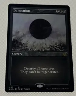 Damnation Etched Foil NM Rare Unplayed 2x2 Double Masters 2022 - Image 1