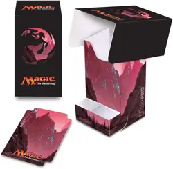 Ultra PRO Magic the Gathering Mana 5 Mountain Full-View Deck Box w/ Dice Tray - Image 1