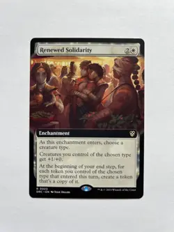 Renewed Solidarity (Extended Art) Commander: Aetherdrift Regular - Image 1