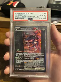 Pokemon TCG Genesect EX Black Bolt SIR PSA GEM MT 10 - Image 1