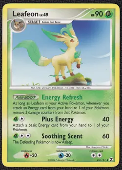 Pokemon Leafeon 45/111 Non-Holo Rare Platinum Rising Rivals - Image 1