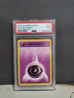 1999 Psychic Energy 101/102 Base Set Shadowless WOTC Pokemon TCG Mint PSA 9 - Image 1