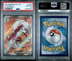 PSA 10 GEM MT Lycanroc Ex #241, 2023 Pokemon Paldea Evolved, PAL EN - Image 1