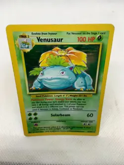 Venusaur 15/102 Holo Rare Base Set 1999 Unlimited Pokemon TCG - Image 3