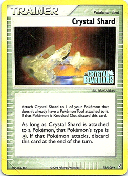 Crystal Shard 76/100 Holo Foil Pokemon EX Crystal Guardians Heavy Play - Image 1