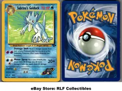 2000 Pokemon, Gym Challenge, #30/132 Sabrina's Golduck, Rare - Image 1