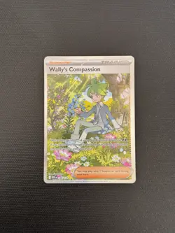 Wally's Compassion 186/132 Special Illustration Rare Mega Evolution Pokemon TCG - Image 1