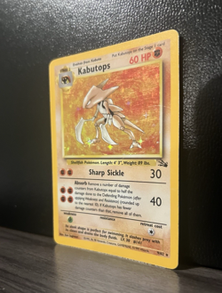 1999 Pokemon TCG Fossil Unlimited #9/62 Kabutops Holo Rare Moderately Played - Image 2