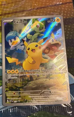 Pokemon TCG Pikachu SVP 027 Paldea Evolved Black Star Promo New Sealed - Image 1