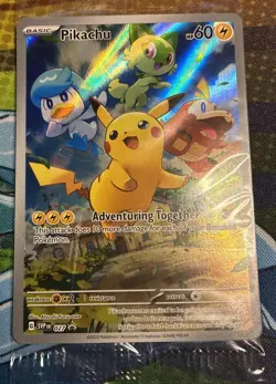 Pokemon TCG Pikachu SVP 027 Paldea Evolved Black Star Promo New Sealed - Image 2