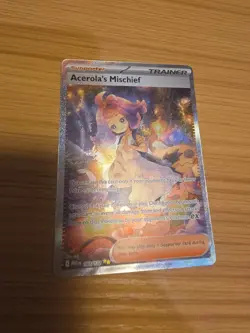 Pokemon Mega Evolution ACEROLA's MISCHIEF #183/132 Secret Illustration Rare - Image 1