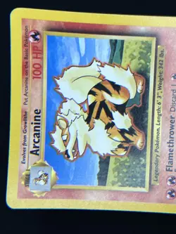 1999 TCG Pokemon #23/102 Arcanine Base Set Non Holo Unlimited Uncommon - Image 2