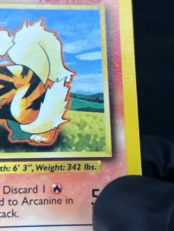 1999 TCG Pokemon #23/102 Arcanine Base Set Non Holo Unlimited Uncommon - Image 5