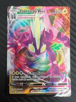 Pokemon TCG Toxtricity VMAX Rebel Clash Holo Ultra Rare 071/192 NM - Image 1